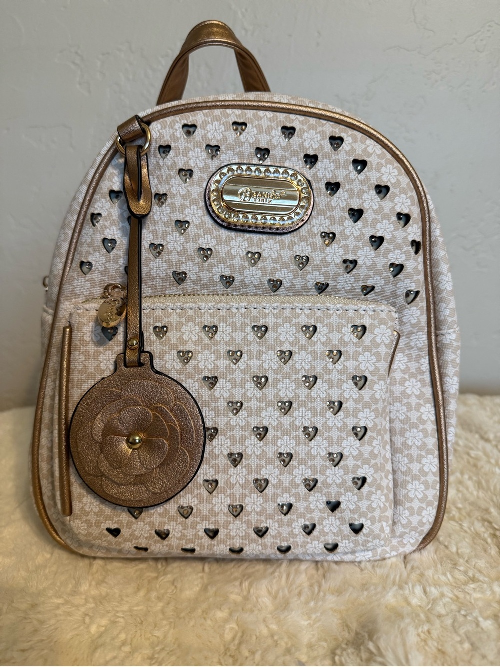 Floral Heart Mini Backpack